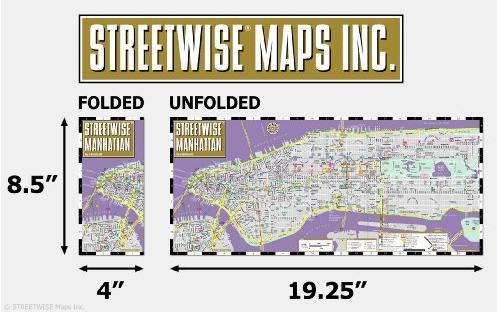 Streetwise Manhattan Map