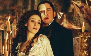 Christine Daae and The Phantom in a Sensual Scene