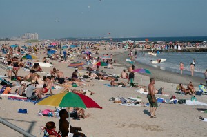 Far Rockaway Beach at Queens in New York City