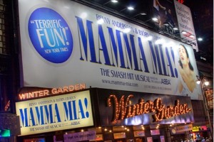 Mamma Mia! Playing at the Winter Garden Theater